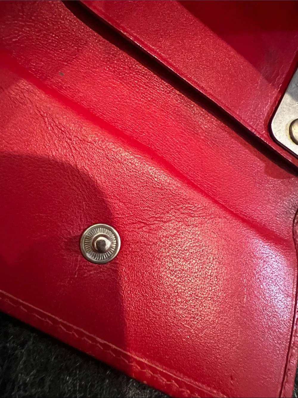 Gucci Beige Monogram Canvas Key Case with Red Trim Authentic